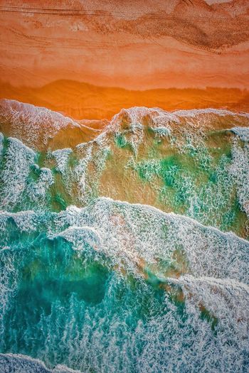 Close-up of rocks in water