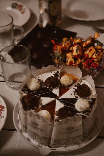 Close-up of chocolate cake