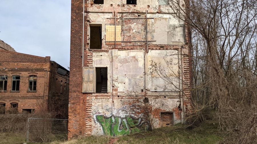 Exterior of abandoned building