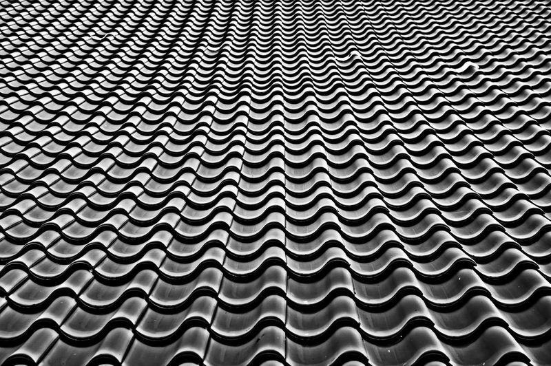 High angle view of roof tile