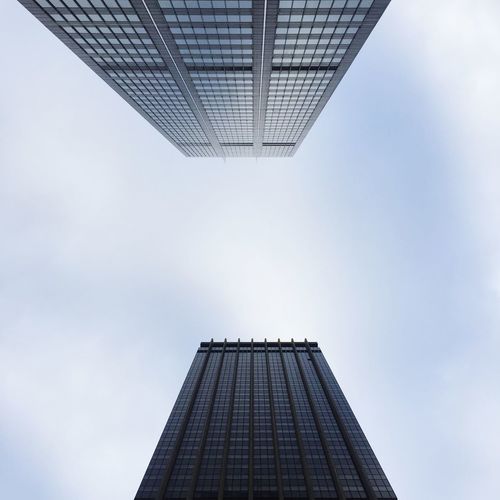 Low angle view of modern building