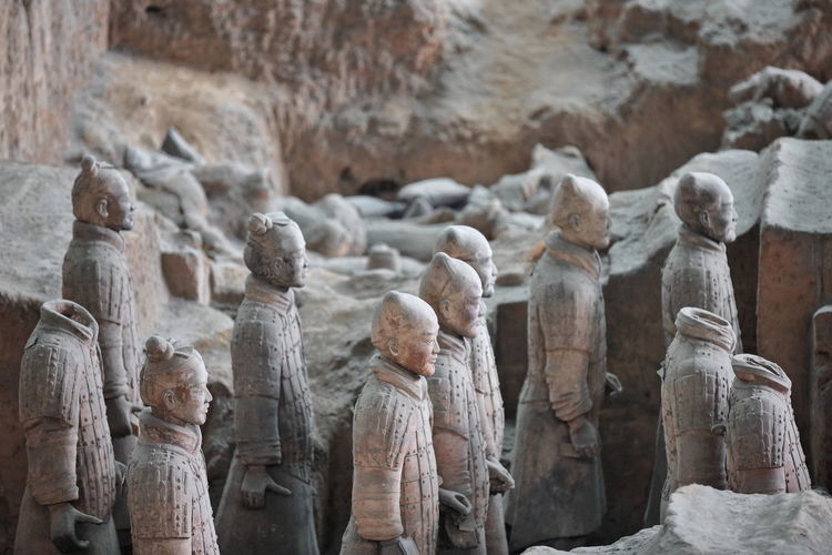 1369 terracotta army warriors-funerary sculptures-qin shi huang first emperor of china. xian-china.