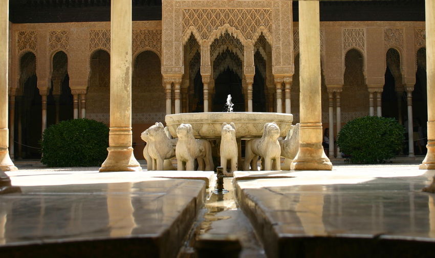 Fountain in historic building