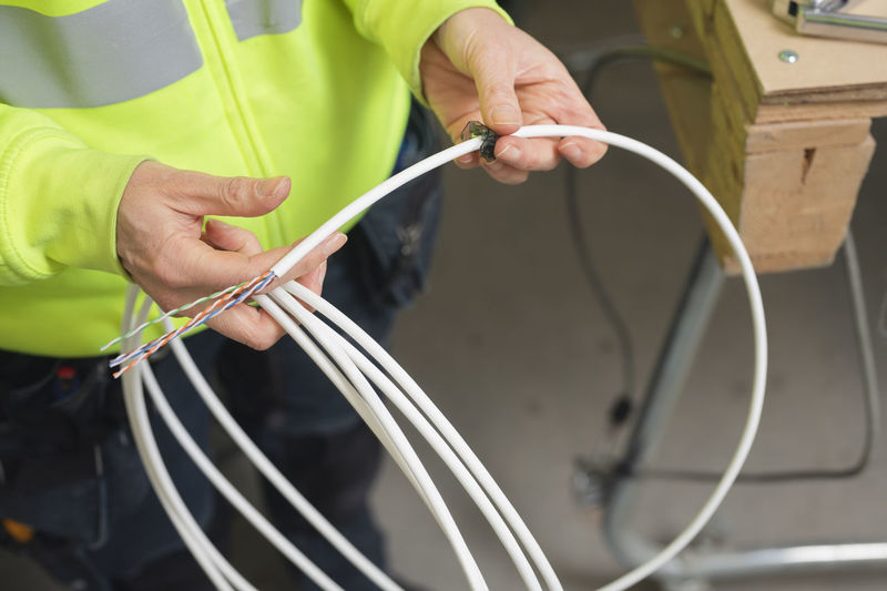 Engineer during work