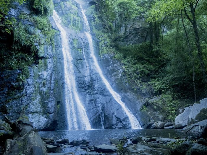 Seimeira de vilagocente, a magic waterfall in forest.