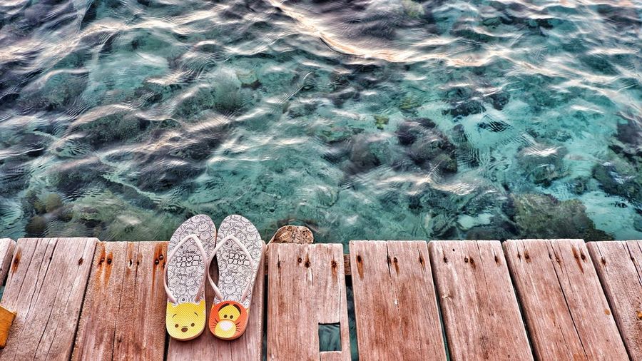 Sandals and sea