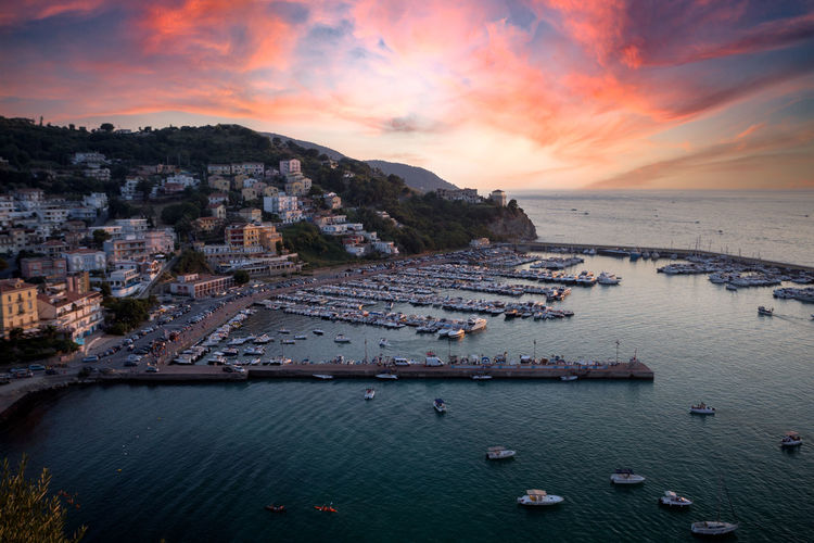 Small town of agropoli, in cilento coast, italy
