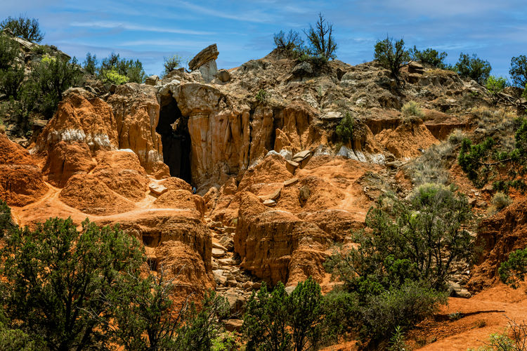 View of rock formations