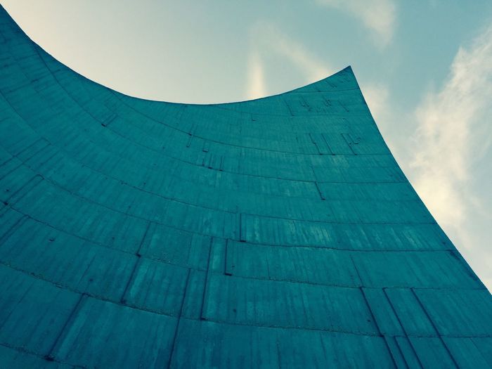 Low angle view of built structure against sky