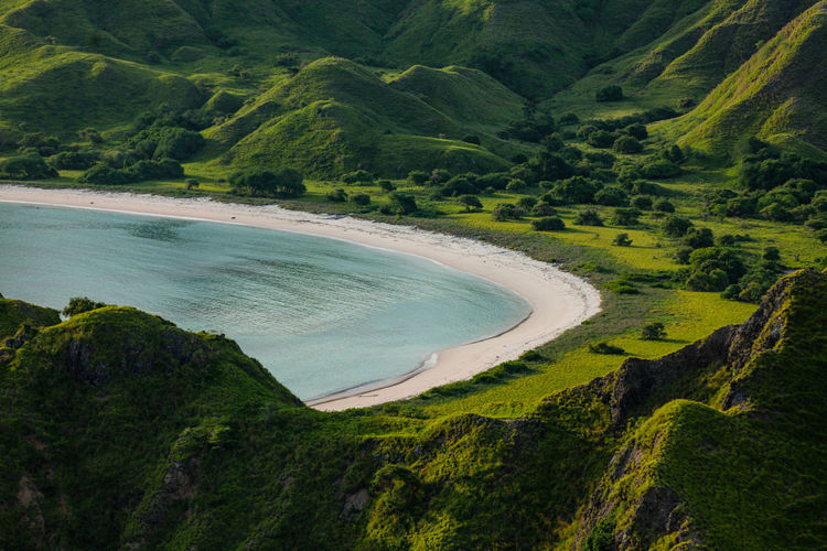One of the turquoise bays of padar island