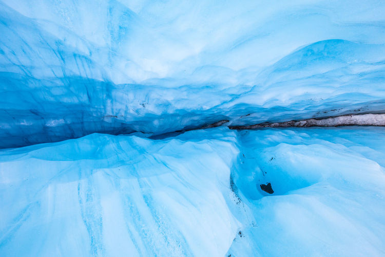 Scenic view of glaciers and lyngen alps
