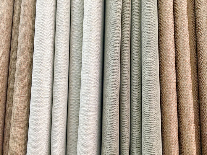 Full frame shot of multi colored curtains