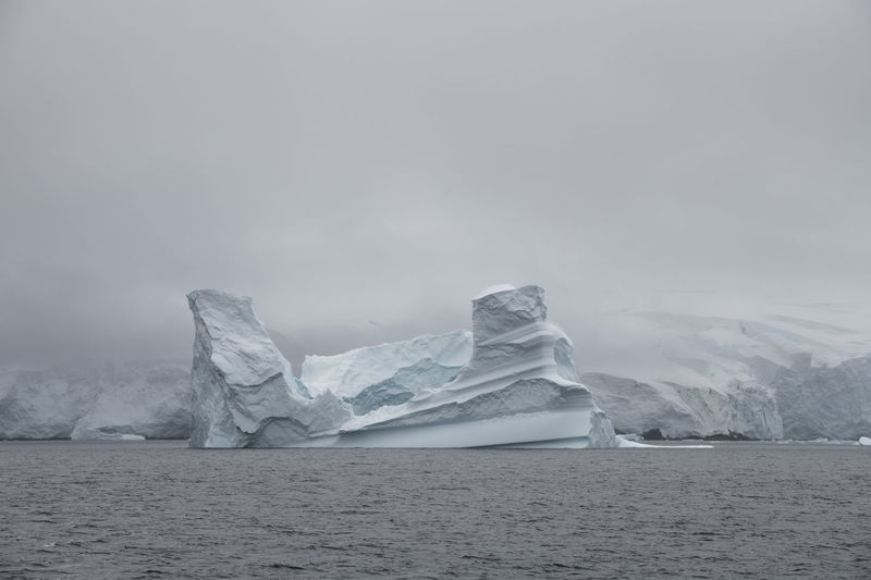 Iceberg in the gerlache strait, the antarctic.