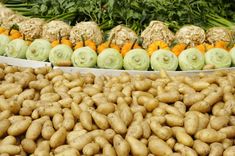 Full frame shot of potatoes