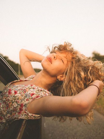If you could roadtrip anywhere in the world where would you go to!? 🌏🚘 Portrait Pretty Hair Curly Hair Blonde Teen Eyes Closed Thinking Enjoying Life Young Wild And Free(; Car Roadtrip Wind Window Driving The Netherlands Travel Destinations Wanderlust Dress Flowers Yellow One Person Young Adult Only Women Adults Only People Lying Down Adult Young Women Close-up EyeEmNewHere Inner Power Visual Creativity The Traveler - 2018 EyeEm Awards The Portraitist - 2018 EyeEm Awards Summer Road Tripping Moments Of Happiness International Women's Day 2019