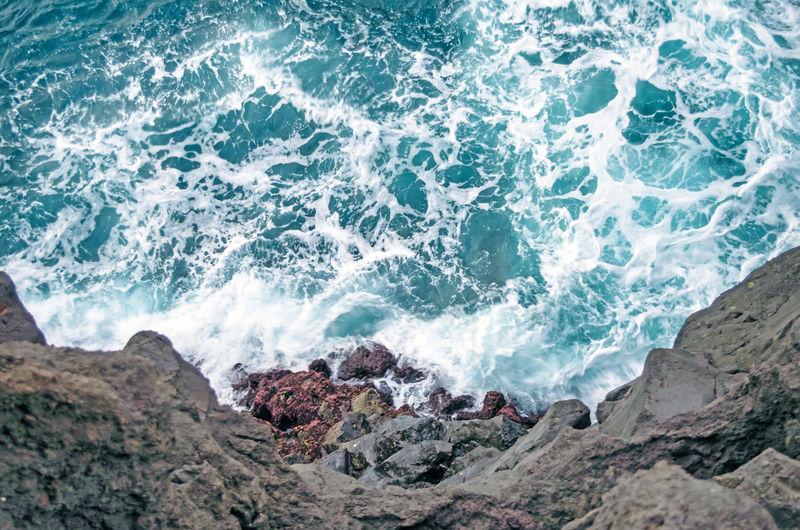 Scenic view of sea waves
