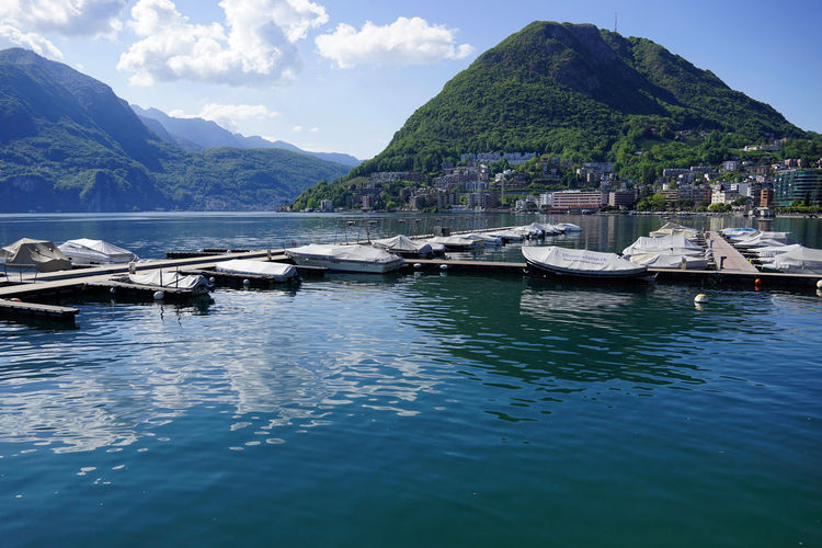 Boats in sea