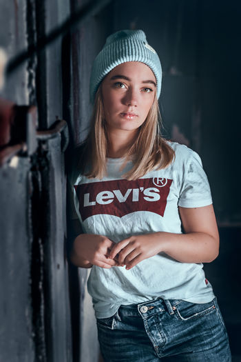 Portrait of a beautiful young woman