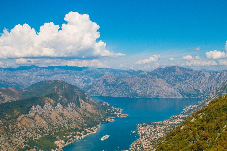 Lanscape and frame about all mountains and nature around kotor. bay of kotor 