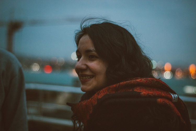 Close-up of young woman