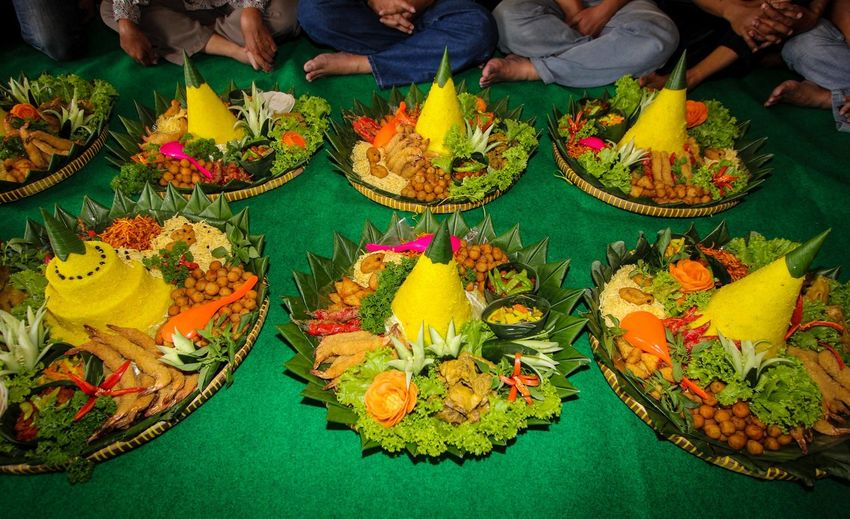 Variety of food on table