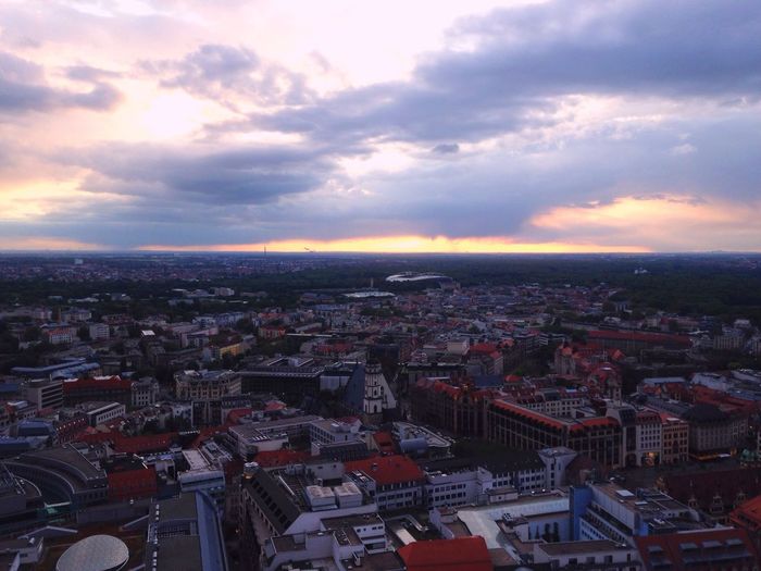 Cityscape at sunset