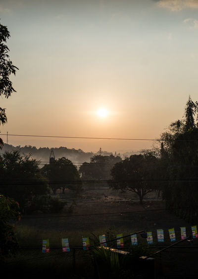Scenic view of sky at sunset