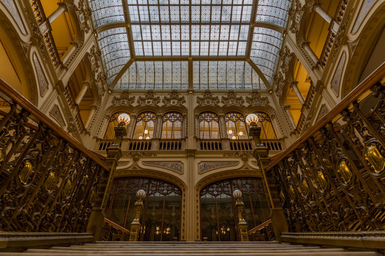 Interior of historic palacio de correos de mexico
