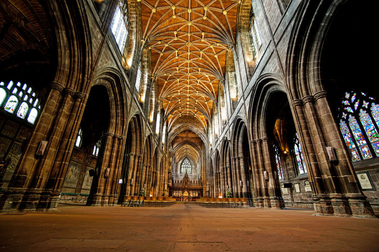 Interior of chester cathedral