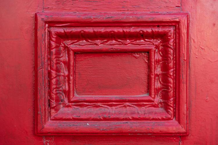 Red rectangle architectural detail