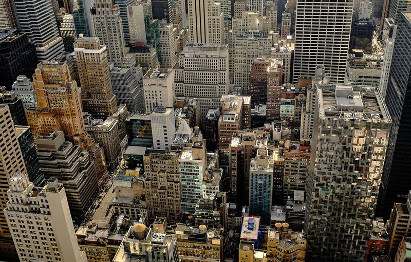New york seen from top of the rock
