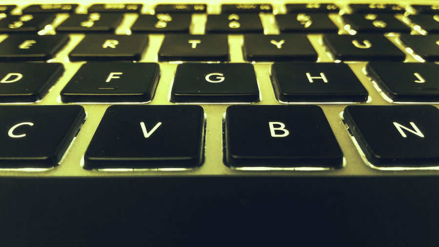 Full frame shot of computer keyboard