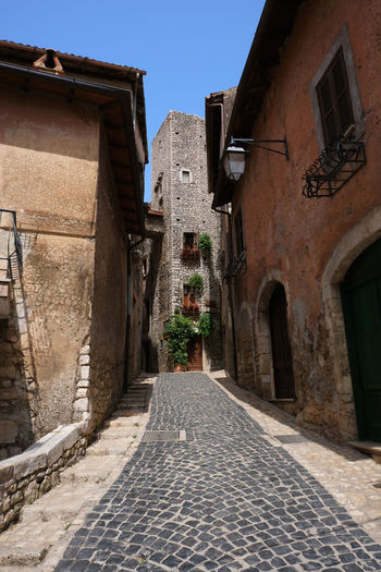 Alley in the medieval town of sermoneta