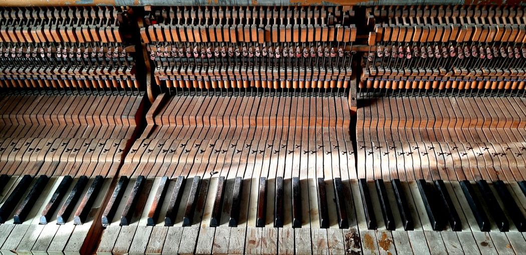 Full frame shot of piano keys