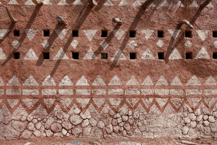 Full frame shot of old building roof