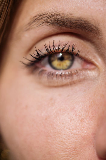Close up of a woman eye of rare color