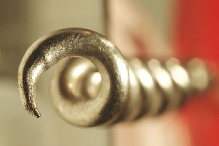 Close-up of corkscrew