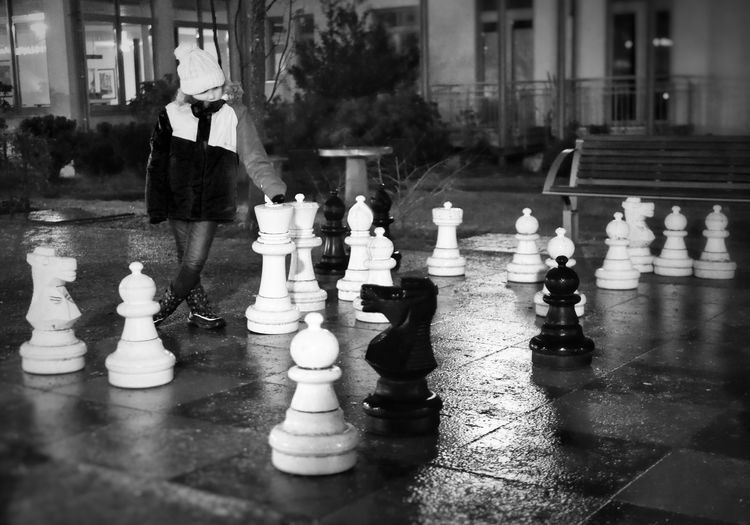 Full frame shot of chess board
