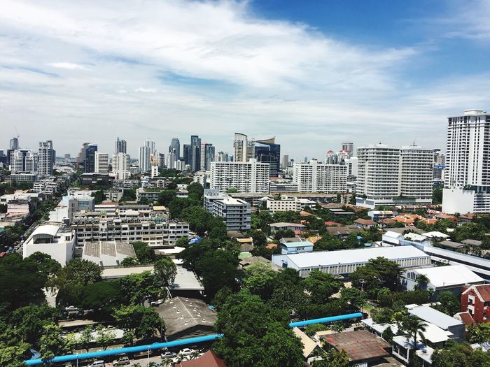 Cityscape of buildings against sky