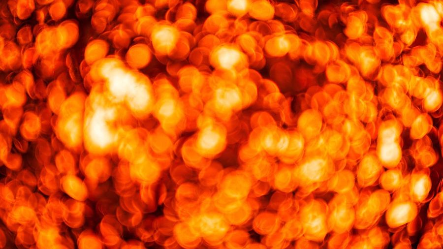 Close-up of illuminated orange lights
