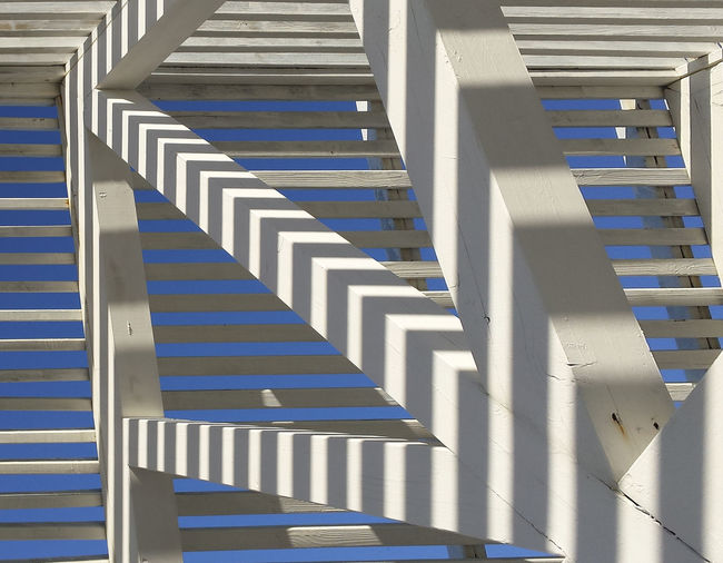 Low angle view of staircase in building