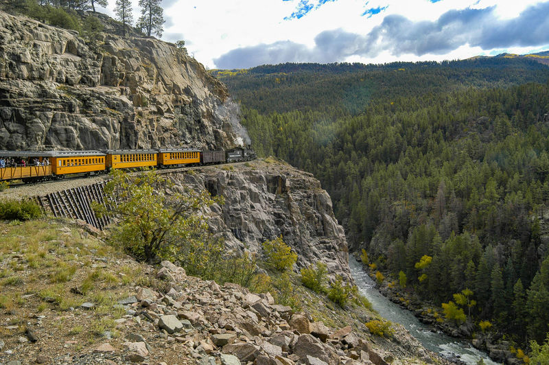 Durango and silverton narrow gauge scenic train ride