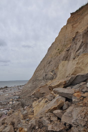 Steep coast at the baltic sea
