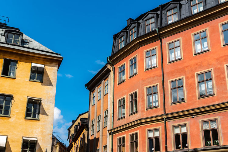 Street amidst buildings in gamla stan, stockholm