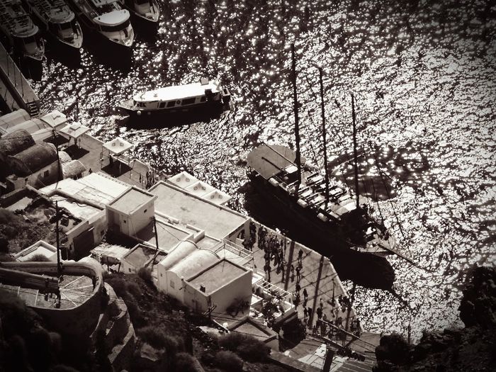 Boats in sea
