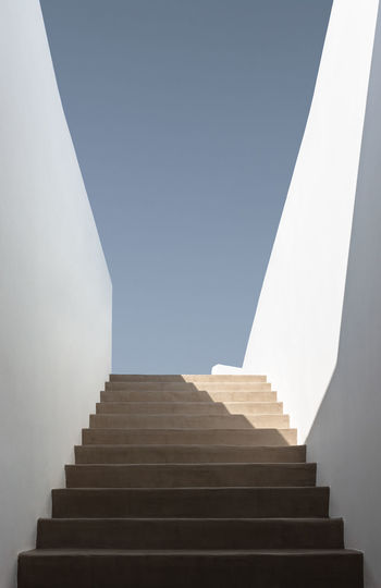 Minimalistic staircase in santorini