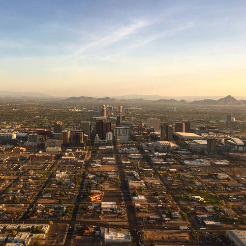 Aerial view of phoenix  looking to the north.
