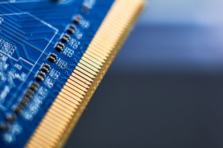 Close-up of computer chip