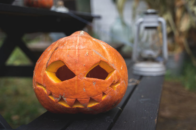 Close-up of pumpkin halloween