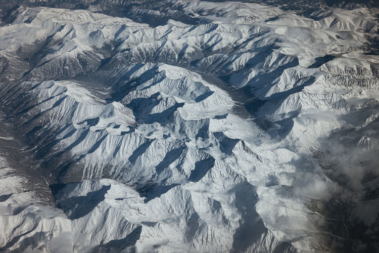Full frame shot of snow covered landscape